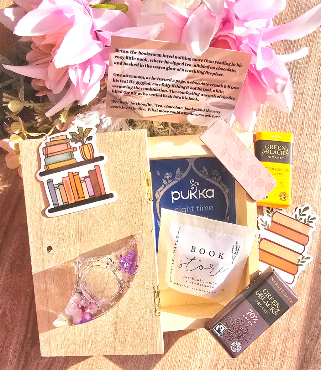 Mini Bookworm Keepsake Box