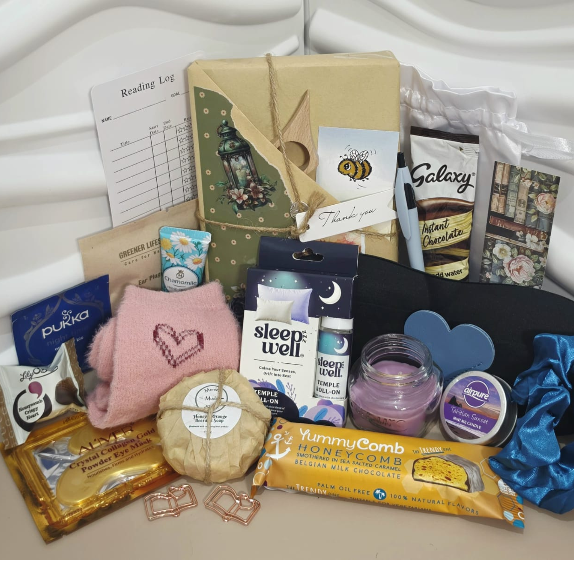Rest & Recharge Gift Box with Book or Notebook