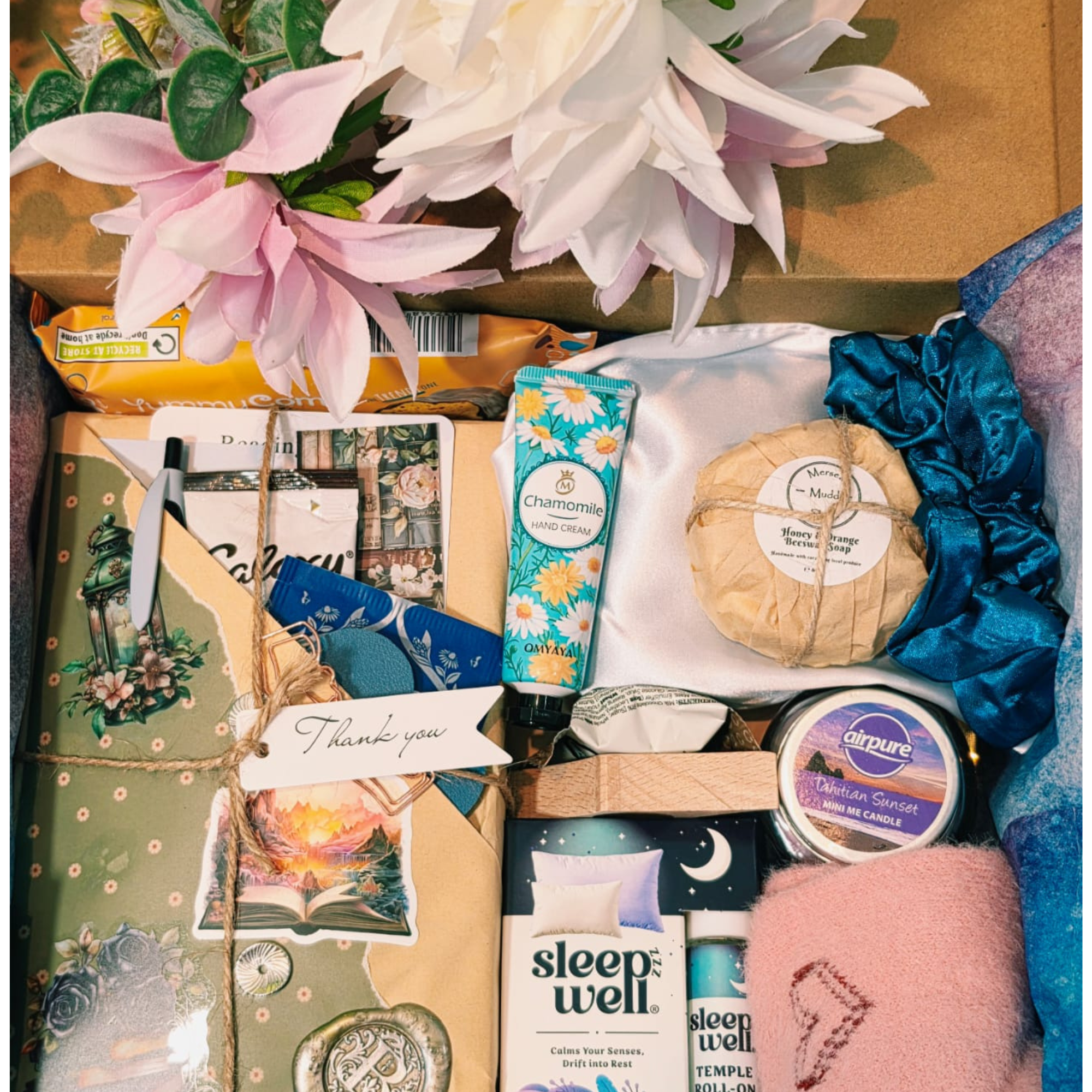 Rest & Recharge Gift Box with Book or Notebook